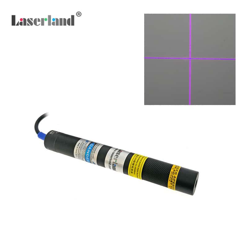 16mm 405nm Violet Blue Cross Laser Module Focusable