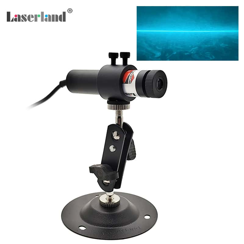 488nm SKY Blue Laser Line Projector Module Generator for Halloween Swamp Pond Focusable