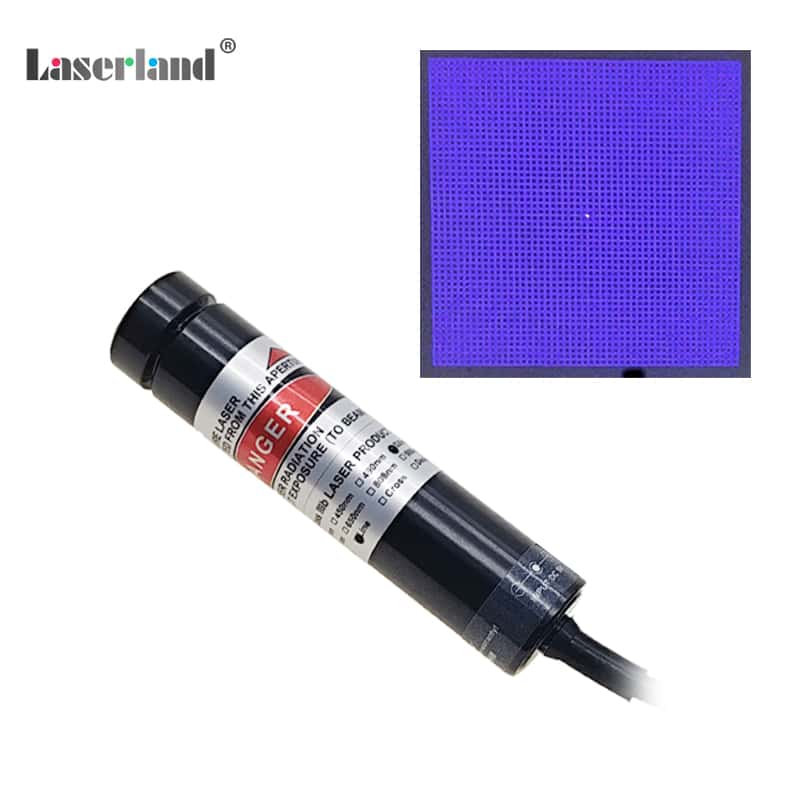 450nm 80mW 50*50 Grid Matrix Blue Light Grating Laser Module 3D Structural Source