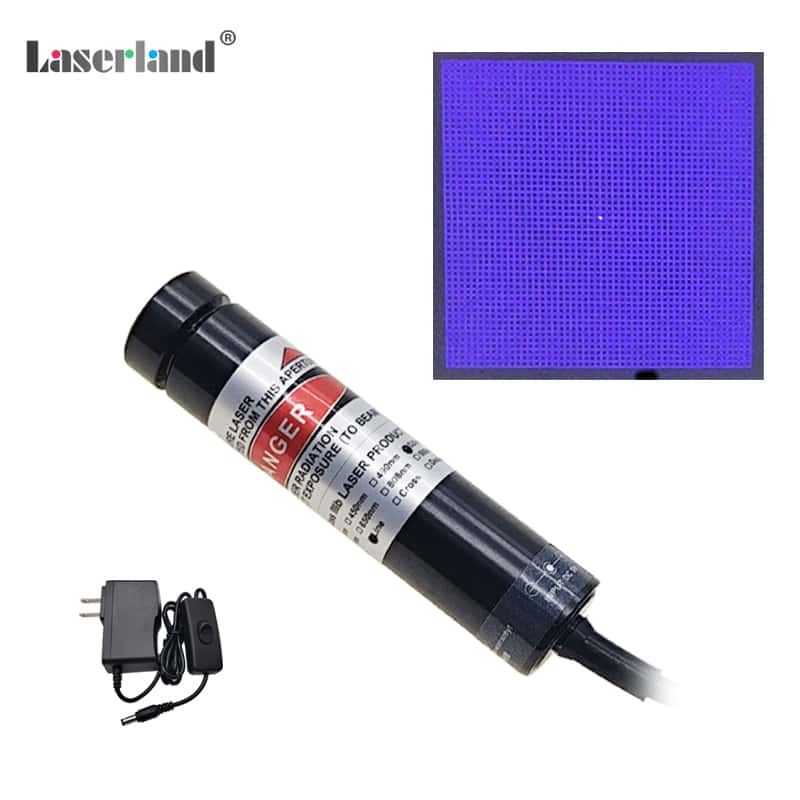 450nm 80mW 50*50 Grid Matrix Blue Light Grating Laser Module 3D Structural Source - Image 3