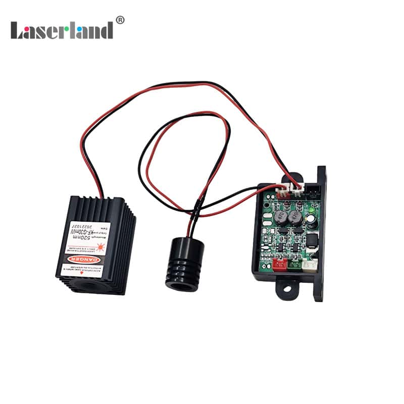 650nm 100mW Red + 515nm 30mW Green Laser Module TTL TEM - Image 3