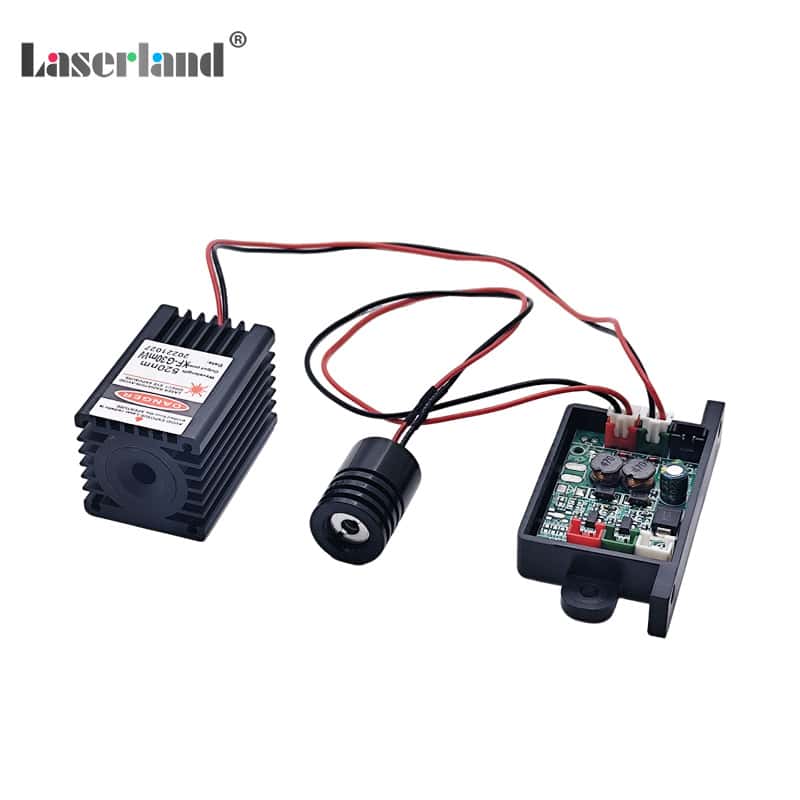 650nm 100mW Red + 515nm 30mW Green Laser Module TTL TEM