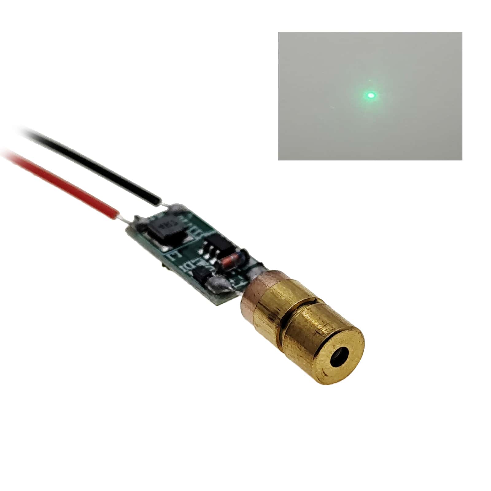 5V 5mW 0611 Small Volume 515nm Green Dot Laser Generator Module Laserland - Image 5