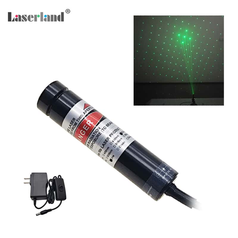520nm Green Light Source DOE Grid Matrix Grating Laser Module 3D Structural Scanner Scanning - Image 2