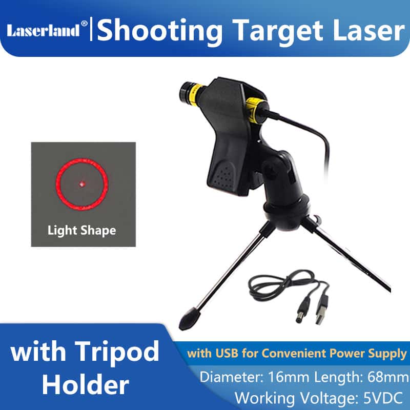 Shooting Target Laser System Range Training Red Light Module with Tripod Holder and USB Cable
