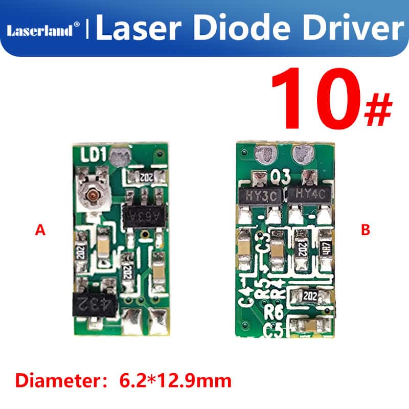 635nm 650nm 780nm 808nm Red Infrared 5V 5-20mW Laser Diode Drive Circuit Constant Power Drive APC