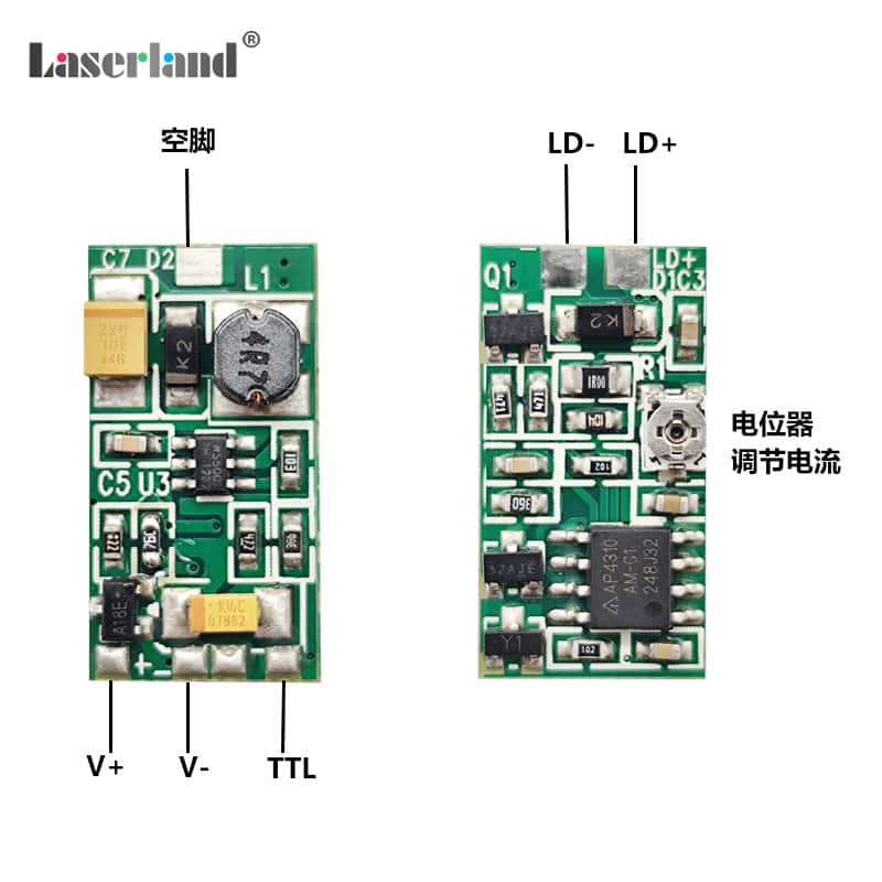 405nm 450nm 520nm Blue Green Laser Diode Constant Current Buck Drive Circuit Board - Image 2