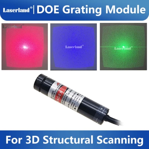 DOE 450nm Blue 520nm Green 650nm Red Speckle Laser Module for AFR Face Recognition