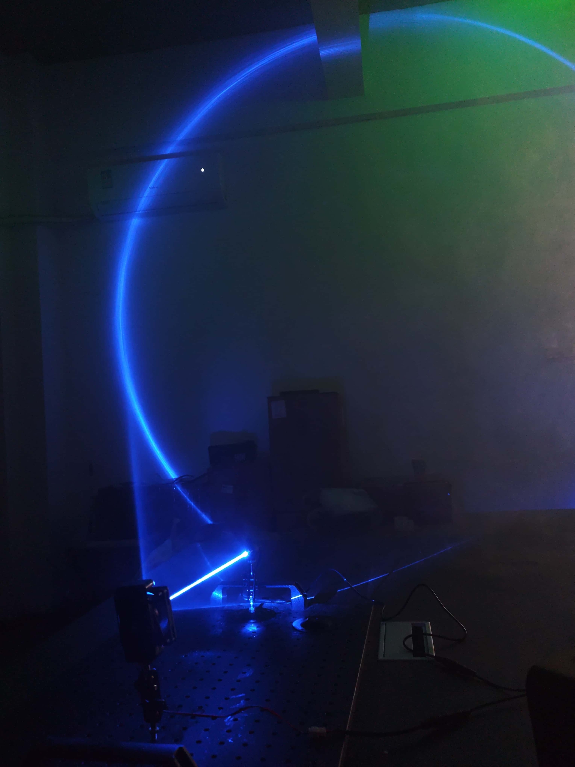 BLUE HALLOWEEN LASER VORTEX SPIRIT SPOOKY PORTAL PROP TUNNEL EFFECT - Image 7