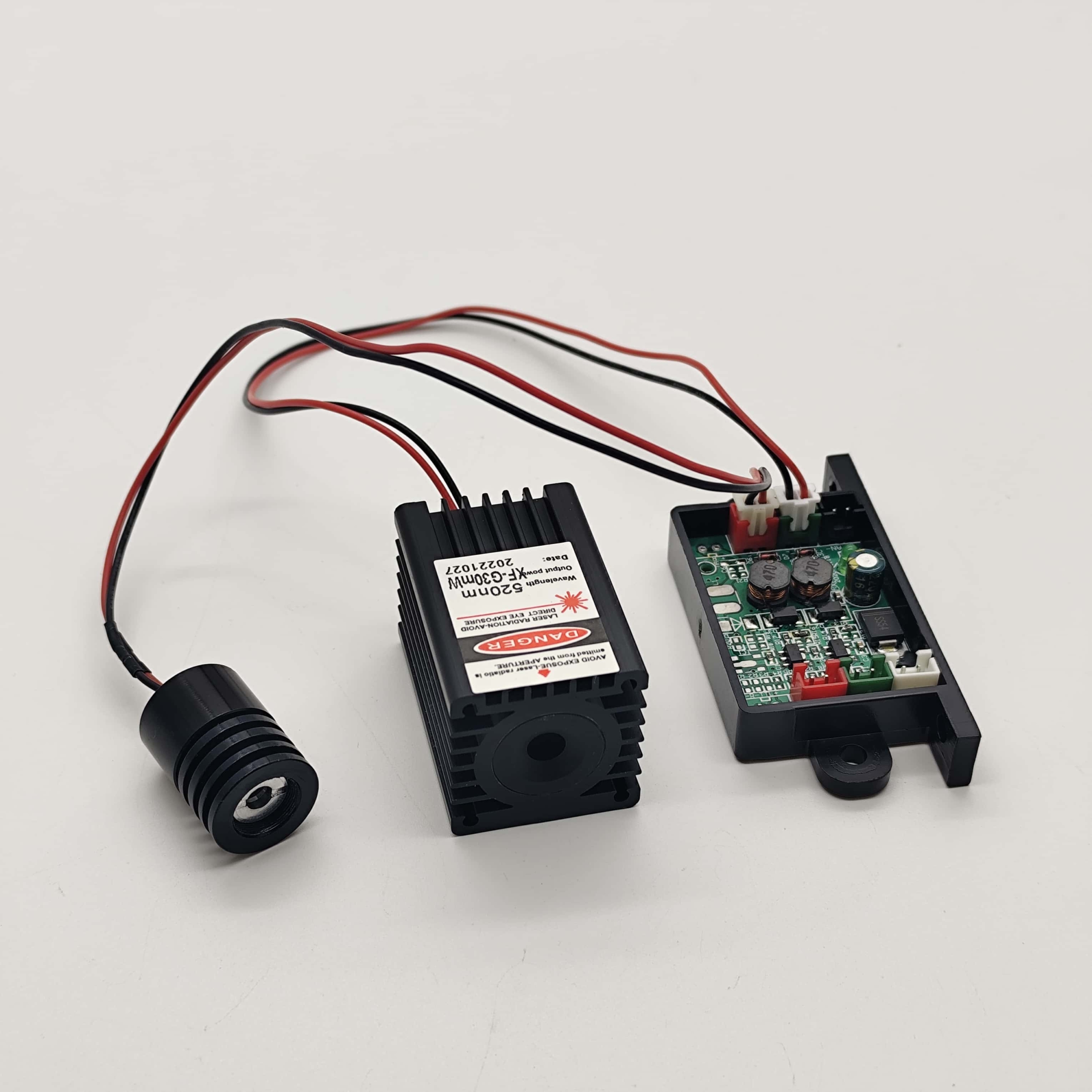 650nm 100mW Red + 515nm 30mW Green Laser Module TTL TEM - Image 4