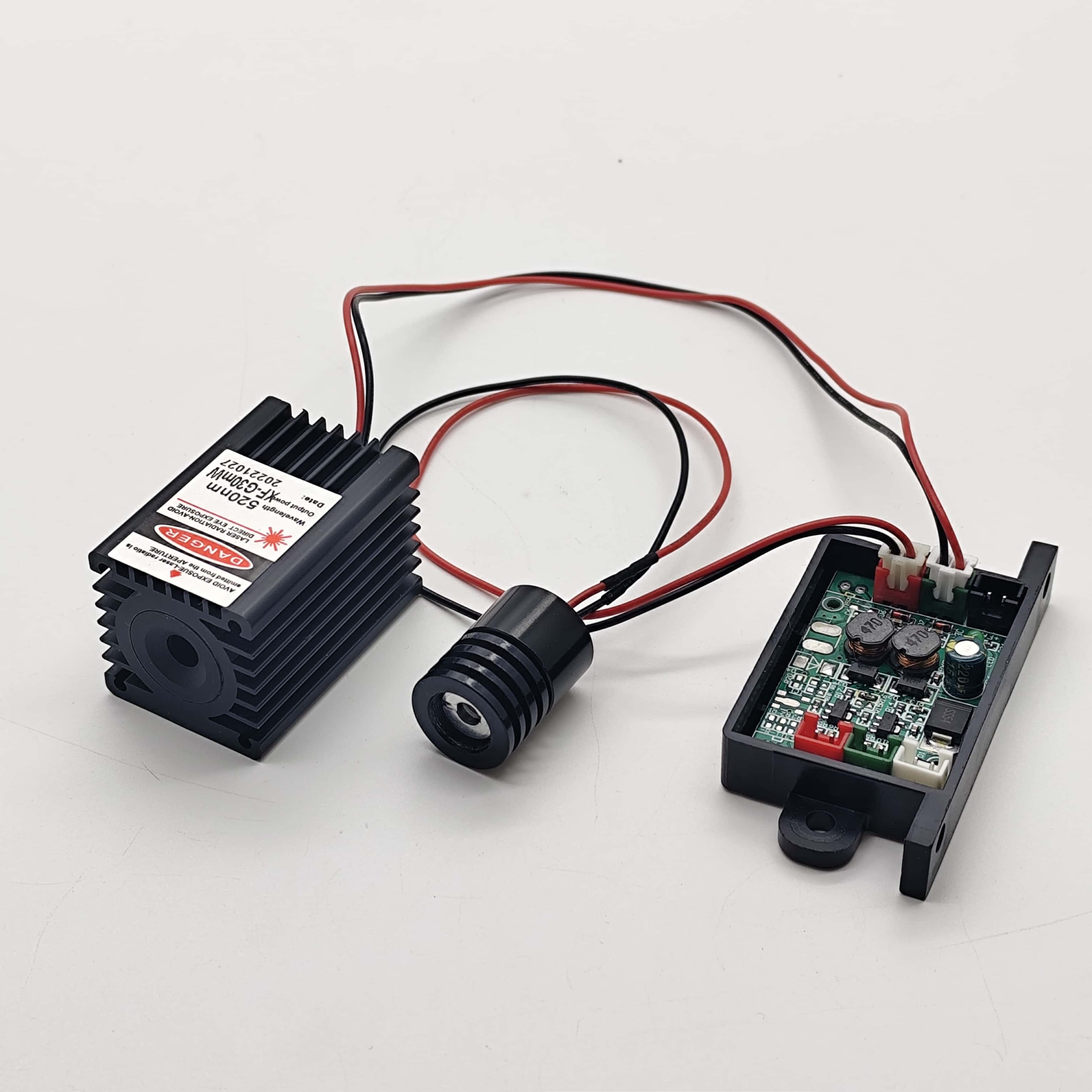 650nm 100mW Red + 515nm 30mW Green Laser Module TTL TEM - Image 5