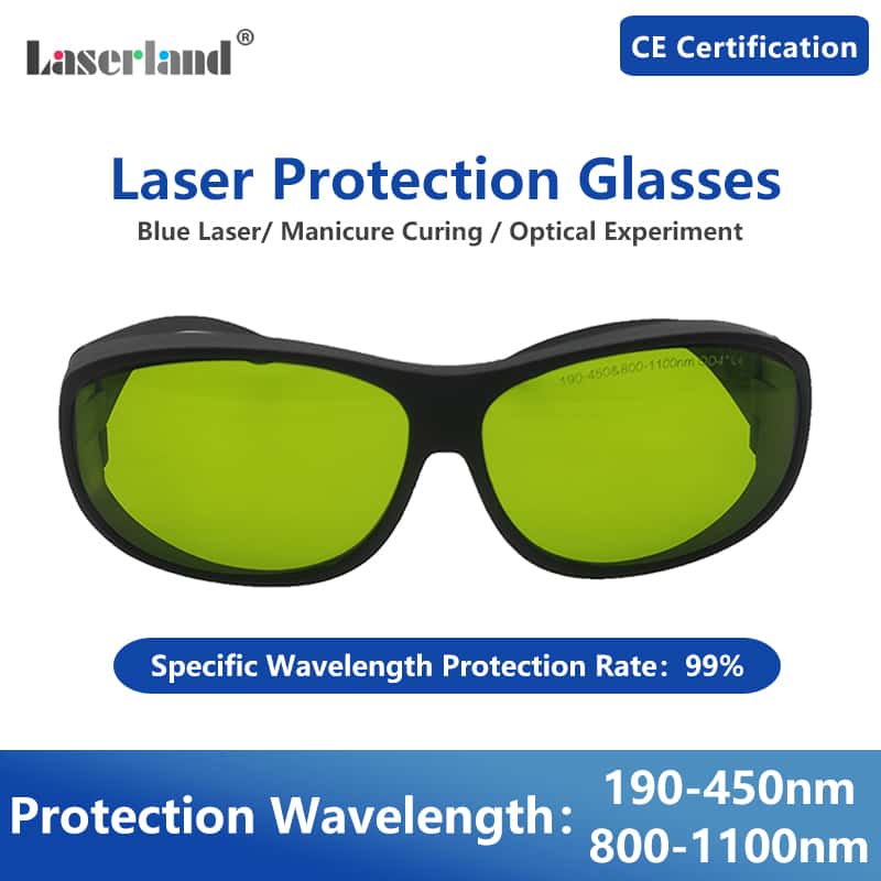 T3 190-450nm & 800-1100nm OD4+ Blue+IR Laser Protective Goggles Safety Glasses CE