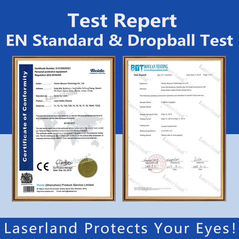 T4 190-450nm&800-1700nm OD4+ Blue+IR Laser Protective Goggles Safety Glasses CE - Image 5