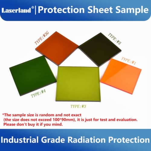Industrial Grade Laser Window Protection Shield Sheet Safety Screen Clear View 1064nm Sample