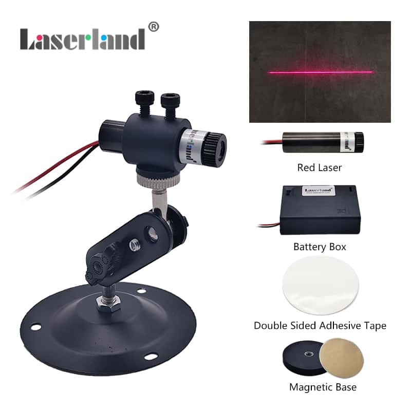 Red Line Laser Throw Toe Marker DIY Kit Playing Dart Battery Operated with Magnetic Base