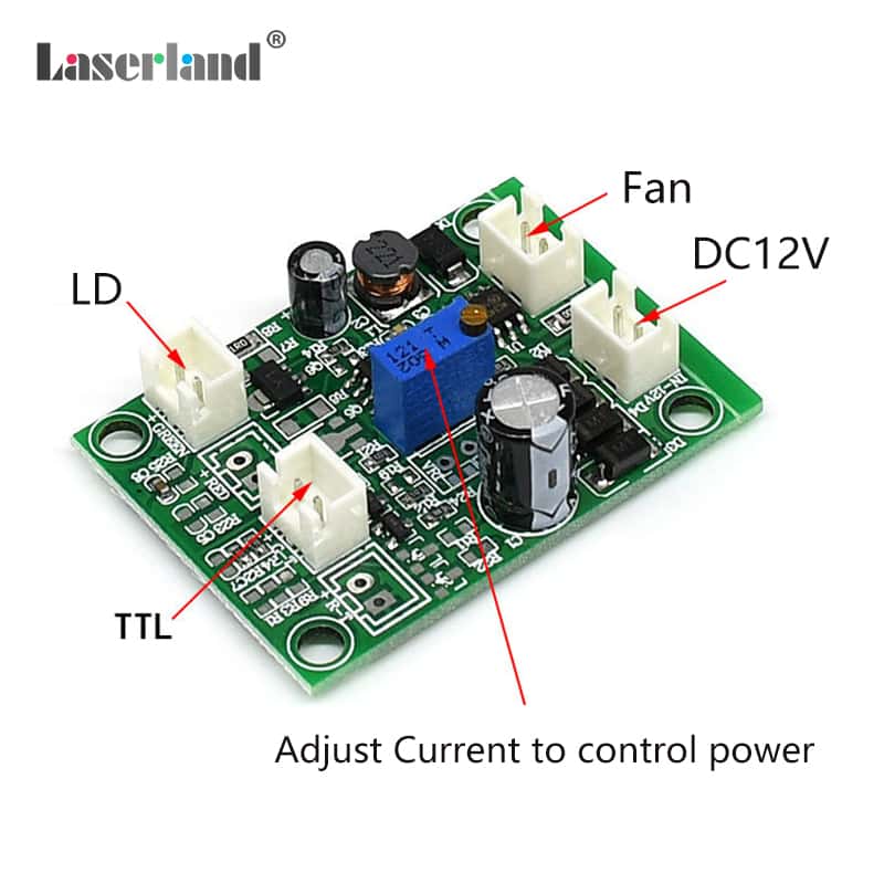 ACC Constant Power Laser Diode Driver Board with TTL 400-650nm 100mW-200mW - Image 4