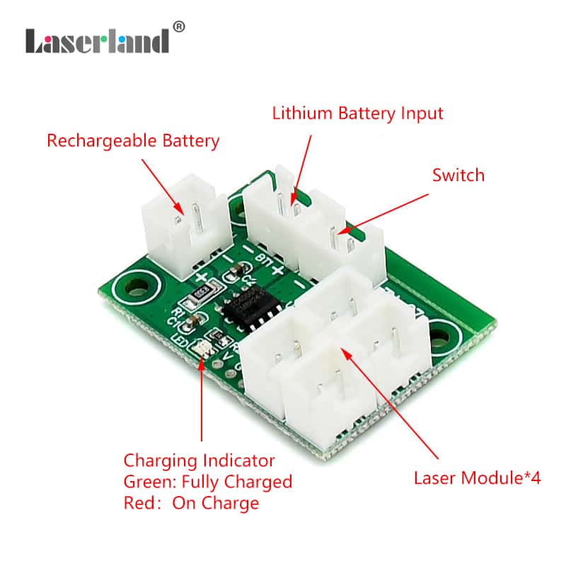 Laser Diode Driver Constant Power Board Laser Module Circuit Board with Charging Circuit - Image 3