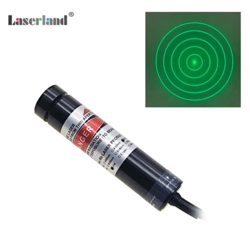 16mm 30mW 5V DOE 520nm Green 5 Rings Concentric Circles Grating Laser Module Diffraction for Cake Location