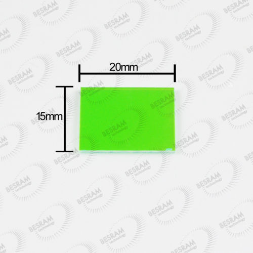 More Views  5pcs Reflection Reflector Mirror 15x20mm Red reflected Green Pass through