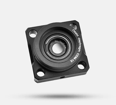 CDM-12 Ring-Driven Adjustable Iris Diaphragm