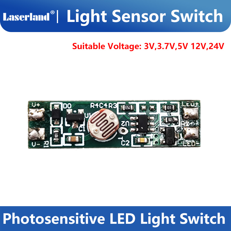 Light Sensor Switch Automatic On/Off Light LED Control Switch Photosensitive Sensor Circuit Board - Image 2