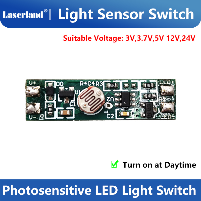 Light Sensor Switch Automatic On/Off Light LED Control Switch Photosensitive Sensor Circuit Board